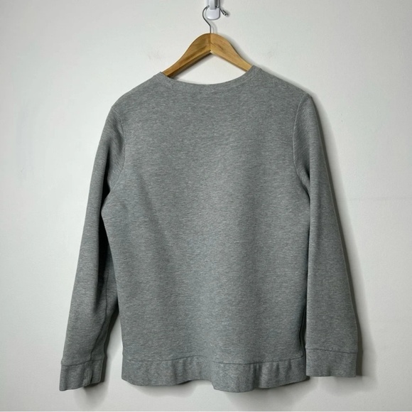 H&M Streetwear Classic Crewneck Mens Medium Ribbed Gray Long Sleeve Office - Picture 3 of 8